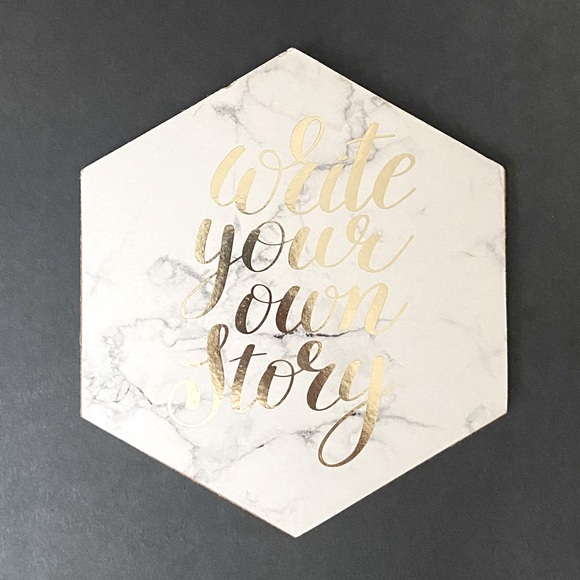 “WRITE YOUR OWN STORY” Wood Wall Decor - Picture 1 of 2